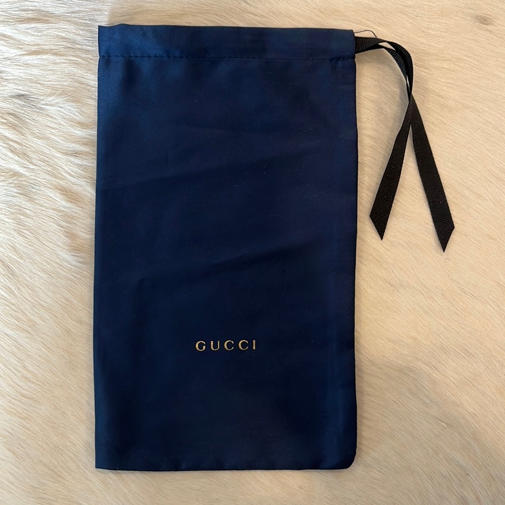 Gucci Dark Blue Satin Small Dustbag - Picture 3 of 6